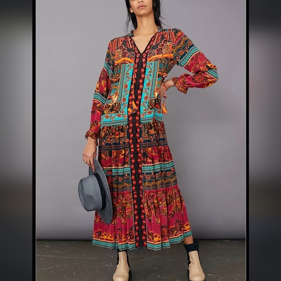 Anthropologie Dresses & Skirts - Anthropologie Multicolor Maxi Dress